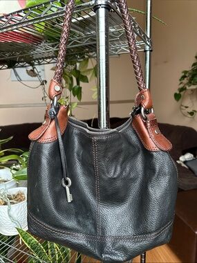 Fossil Leather Hobo Bag